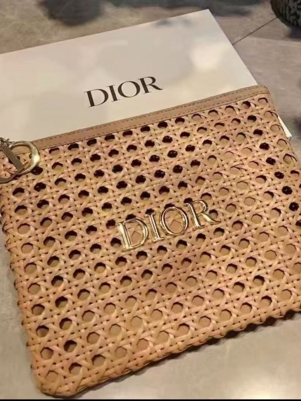 Dior beauty gift pouch